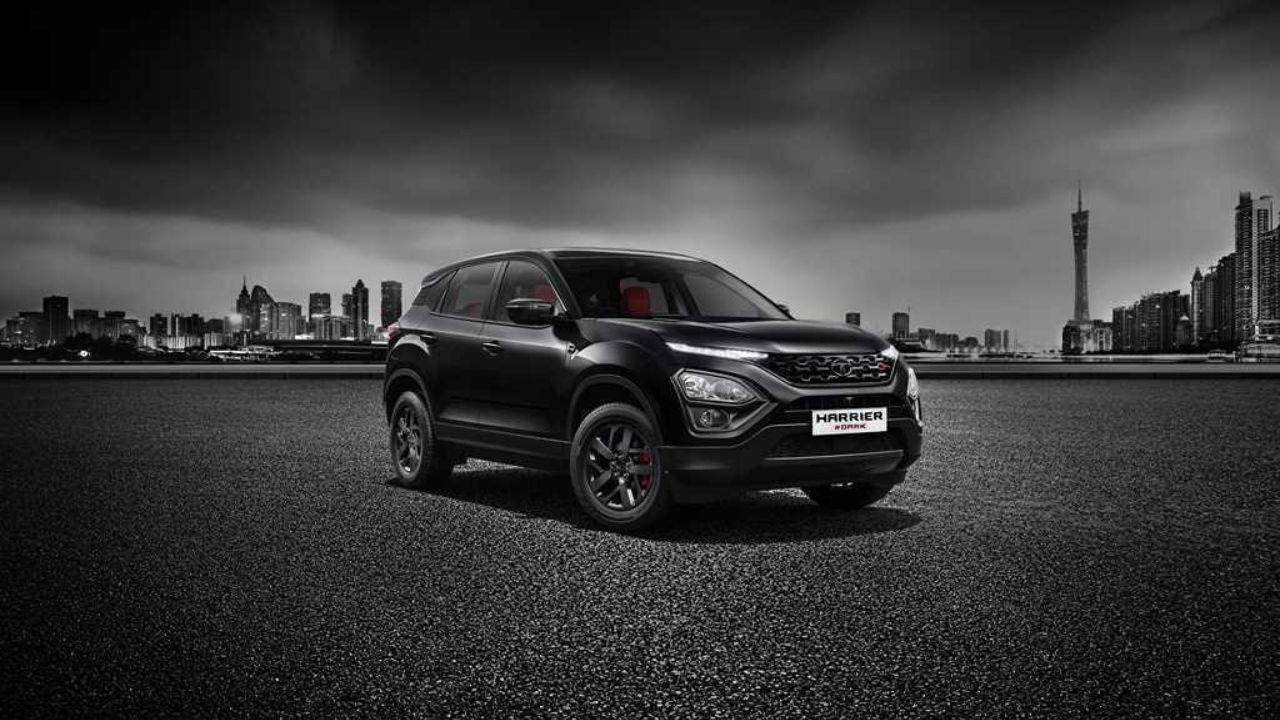 Tata Harrier facelift Dark edition Red