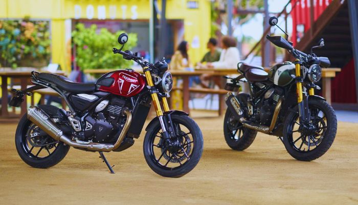 Triumph Scrambler 400x और speed 400