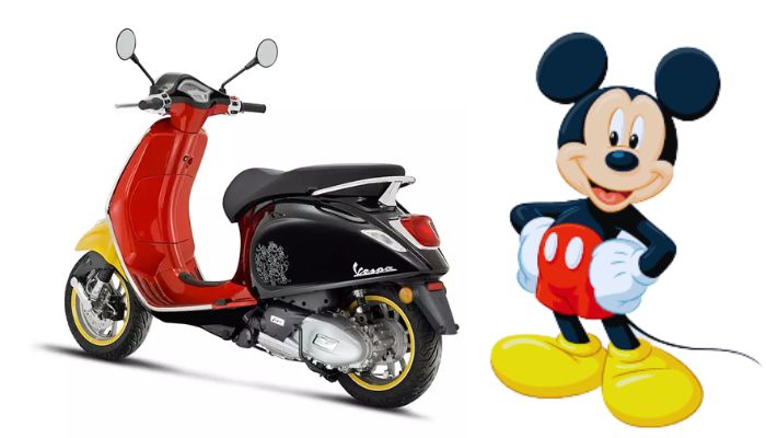 Vespa 125 Micky mouse edition