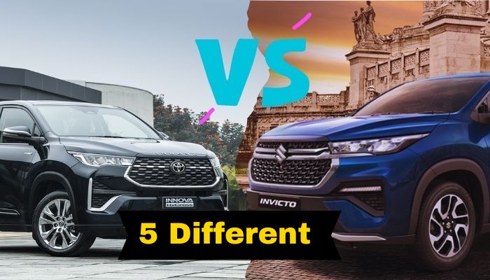 Toyota Innova Hycross vs Maruti Invicto